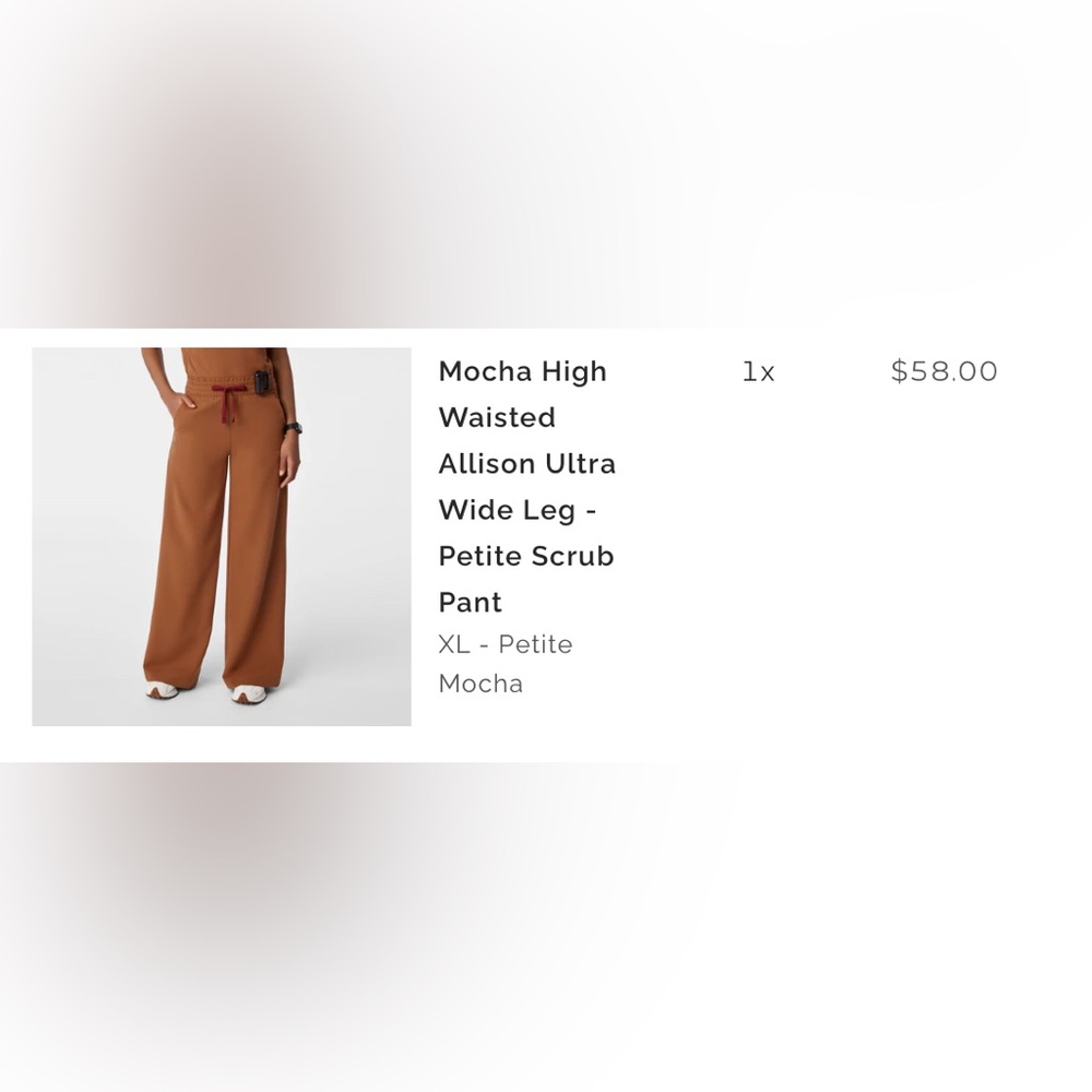 Figs Mocha High Waisted Scrub Pants